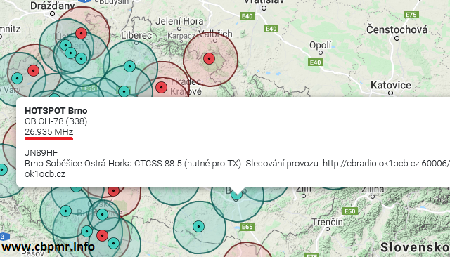 Apačova Mapa CB Hotspotů 8/2021