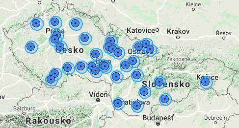 Mapa Koleček